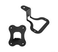 Soporte de pared de metal para Wiim Amp Pro Streamer, elegante soporte blanco y negro con ajuste seguro, soporte de altavoz que ahorra espacio (negro)