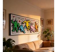 Soporte de pared de pantalla para LE/GO 31216 Keith Haring Dancing Figures - Brick Storage and Display Case Wall Panel, adecuado para los entusiastas de Lego (solo el panel de montaje de pared)