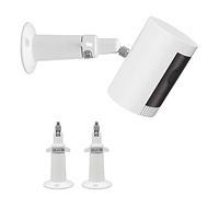 Soporte de pared de seguridad ajustable de 360 grados para Ring Stick Up Cam/Ring Indoor Cam/Wyze Cam/Eufy Cam/Arlo, se adapta a todas las cámaras con agujeros roscados estándar de 1/4, blanco