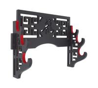 Soporte de pared de terciopelo para katana y wakizashi (Dragón de 3 niveles)