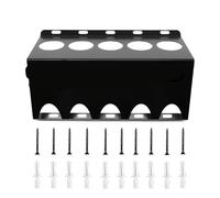 Soporte De Pared De Tubo De Masilla Almacenamiento 5 Ranuras De Tubos | Soporte de pared para tubo sellador para electricistas, carpinteros, hogar, garaje, taller, construcción, tienda