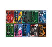 Soporte de pared diseñado para Le-Go 77242~77251 Speed Champions F-1 10 modelo, para amantes de los coches, solo tablero de pared (sin funda)