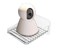 Soporte de pared - Estante flotante para cámara | Soporte de seguridad transparente sin taladro para monitor altavoz cámara, organizador de ahorro de espacio para accesorios de instalación en el hogar