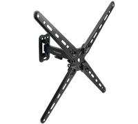 TOOQ LP1355TN-B - Soporte de Pared, Inclinable y Giratorio para Pantallas 13"-55", Rotatorio, hasta 25 kg de Peso, Compatible con Pantallas Curvas, Color Negro