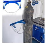 Soporte de pared for bombonas de gas con cadena protectora y soporte de fijación de acero for bombonas de gas.(13.8x7.9 in)