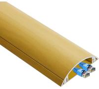 Soporte de pared for canal de cables, kit de ocultación de cables y cables autoadhesivo, funda de moldeo de cables curvada for ocultar conductos de cables Cubierta para cables(Giallo,39.5mm)