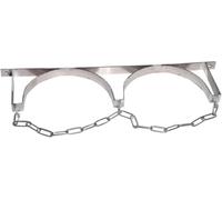 Soporte de pared for cilindro de gas de acero inoxidable 304 con cadena ajustable for un soporte ligero de cilindro de gas.(Length 23.6")