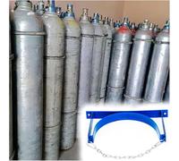 Soporte de pared for cilindros de gas de acero, ideal for hospitales, fábricas y laboratorios.(1 Bottle - L13.8 in)