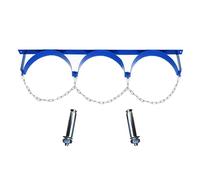 Soporte de pared for cilindros de seguridad for tanque de helio - Soporte de acero resistente for botellas de 1/2/3, admite cilindros ≤ 40L(3 Bottles8pack)