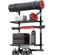 Soporte De Pared For Esterilla De Yoga Adjustable Wall Mounted Gym Storage Shelf With 2 Boards, Yoga Mat Holder, Rack For Home Training Accessories