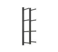 Soporte De Pared For Esterilla De Yoga Yoga Mat Storage Rack Wall Mounted Home Organizing Multi Layer Basketball Decoration(Height 105cm Black)