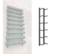 Soporte De Pared For Esterillas De Yoga,For Estudio De Yoga,Sala De Entrenamiento,De 3 A 8 Capas,Estante Flotante Grande For Gimnasio(Negro,6 Tier (165cm/65in))