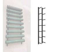 Soporte De Pared For Esterillas De Yoga,For Estudio De Yoga,Sala De Entrenamiento,De 3 A 8 Capas,Estante Flotante Grande For Gimnasio(Negro,7 Tier (195cm/76.8in))