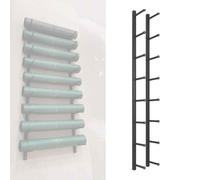 Soporte De Pared For Esterillas De Yoga,For Estudio De Yoga,Sala De Entrenamiento,De 3 A 8 Capas,Estante Flotante Grande For Gimnasio(Negro,8 Tier (225cm/88.6in))