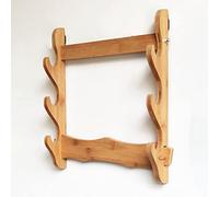 Soporte de pared for exhibición espadas samuráis, katanas, wakizashi y estándar. 3 capas MDF(3 layers of bamboo)