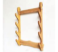 Soporte de pared for exhibición espadas samuráis, katanas, wakizashi y estándar. 3 capas MDF(4 layers of bamboo)