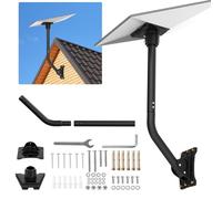 Soporte de Pared Gen 3 Compatible con el Adaptador Ethernet de Montaje en Poste con Soporte Starlink, Kit de Montaje en Poste para Antena parabólica V3 estándar, Soporte de Pared Largo