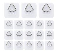 Soporte de pared genérico - Juego de perchas de pared adhesivas invisibles, 18 piezas, soporte de pantalla, ganchos de acero inoxidable | Decoración pintura arte artesanía exposición fotográfica