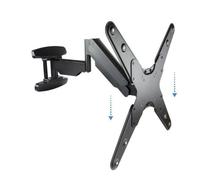 Soporte de Pared Tooq Tilt e GiRatónrio 3 Pivots 23" a 55" Max. 30kg Negro