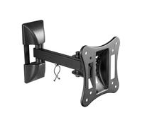 Soporte de Pared High Class para Pantalla LCD/Plasma de 13 a 27 Pulgadas, Color Negro (Ajustable en Horizontal y verificable)