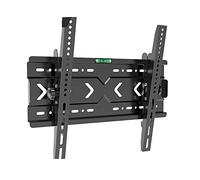 Soporte de pared inclinable para televisores planos, diseño de perfil bajo, se adapta a VESA 400 x 400 mm, solución de ahorro de espacio para entretenimiento en el hogar