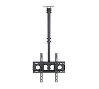 Soporte de pared inclinable y giratorio para TV, ajustable hasta 400 x 400 mm, ideal para espacios comerciales, oficinas y tiendas minoristas, negro, extensión de 2,5 m, diseño resistente