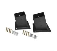 Soporte de pared inclinado para pérgola de techo para postes de 4 x 4 | Herrajes de acero para cenador de montaje en pared con tornillos, soportes de porche inclinados unidireccionales