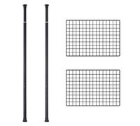 Soporte de pared independiente para organización del hogar y venta al por menor, 100 x 50 cm, torre de paneles de rejilla para decoración, ferias de manualidades, tiendas, mercadotecnia y soluciones