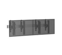 Soporte de pared Kimex 031-3201K1 para 2 pantallas 45-55″ VESA 600x400 140Kg gris/negro