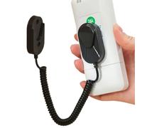 Soporte de pared mandos a distancia, soporte para mando a distancia de TV con cable de muelle retráctil, organizador para mandos a distancia de pared casa interior dormitorio