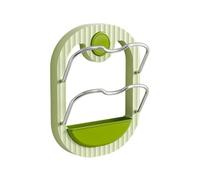 Soporte de pared montado en la pared - 2 niveles Rustproof Rack, no Drilling Adhesive Mount, Space Saving Gabinet Storage, Cookware Organizer Shelf | Use For Kitchen Gabinet Cupboard Drawer Wall