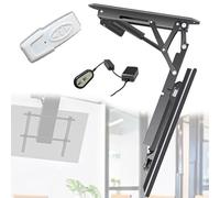 Soporte de pared motorizado para TV eléctrico para pantallas de 32 a 70 pulgadas y 50 a 90 pulgadas, ángulo ajustable de 0 a 85° para techos inclinados, solución de montaje de TV resistente