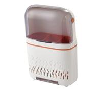 Soporte de pared multifuncional para palillos, plástico, 19 x 30 x 8,5 cm, blanco y naranja