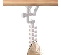 Soporte de pared multiusos - Ganchos adhesivos para toallas, robot rack | Organizador de entrada para armario para mochila, bolso, puerta, collar, cinturón, bolso, herramienta de suspensión de ropa
