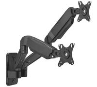 Soporte de Pared para 2 Monitores o TV Aisens WT32TSR-225/ Giratorio/ Inclinable/ hasta 9kg