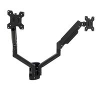 Soporte de Pared para 2 Monitores TooQ LP1434TNR-B/ Giratorio/ Inclinable/ Rotatorio/ hasta 10kg