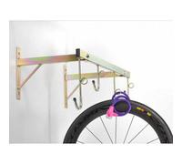 Soporte de pared para 4 bicicletas con fijación para antirrobo ( Cromado )