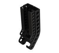 Soporte de pared para almacenamiento de batería, organizador de baterías, solución de ahorro de espacio para el hogar, garaje, cocina, tiene capacidad para 10 pilas AA y 10 pilas AAA