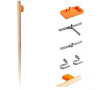 Soporte de pared para almacenamiento de equipo de bicicleta, 6.9 x 2.7 x 14.5 pulgadas, construcción de madera y ABS, instalación sin taladro, organizador rústico que ahorra espacio para ciclistas