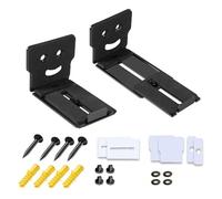 Soporte de pared para altavoces duraderos, fácil de instalar para grandes barras de sonido de hormigón, estante flotante de pared con tornillos