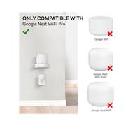 Soporte de pared para altavoz inteligente Nest WiFi Pro, base de almacenamiento de pared, 2 unidades