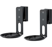 Soporte de pared para altavoz modern era 1 flex, negro, 2 piezas, comp
