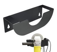 Soporte de Pared para Amoladora Angular (115mm - 125mm), Gancho Porta Amoladora de Metal Robusto para Taller y Garaje, Organizador de Herramientas Compatible con Radial 4.5'' - 5'' (Negro)
