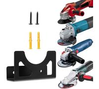 Soporte de pared para amoladora angular Premium en acero inoxidable soporte de pared 115-125mm apto para muchos fabricantes, Einhell, Makita, Bosch, Dewalt, Flex(incl material de fijación)