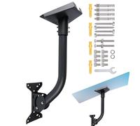 Soporte de pared para antena - Soporte de exterior de metal para antena de pared | Soporte de antena giratorio para montaje sencillo con alta capacidad de peso, uso exterior para paredes, techos,