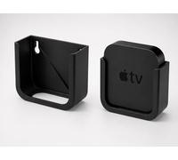 Soporte de Pared para Apple TV 4K 2ª y 3ª Generación | Fijación Oculta Detrás del TV o en la Pared | Negro Mate | No Compatible con Apple TV HD ni 1ª Generación