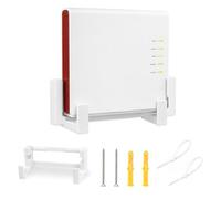 Soporte de pared para AVM Fritz!Box 5690 Pro | Soporte de pared estable con tornillos autorroscantes y bridas, estable y respetuoso con los cables, resistente a los rayos