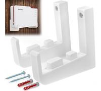 Soporte de pared para AVM FritzBox 5690 Pro - Resistente plástico para Fritzbox 5690 Pro Fiber Router, soporte blanco Slim AVM 5690 Pro - Fabricado en Alemania