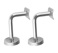 Soporte de pared para barandilla de acero inoxidable para soporte de 60 mm x 60 cm más de 80/100 mm, compatible con barandillas de pino de roble (curvatura de 60 x 100)