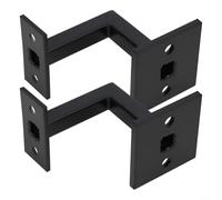 Soporte de pared para barandilla de escalera, diseño cuadrado, acero inoxidable 304, mate, para madera o rieles